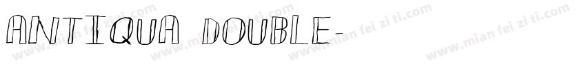 Antiqua Double字体转换